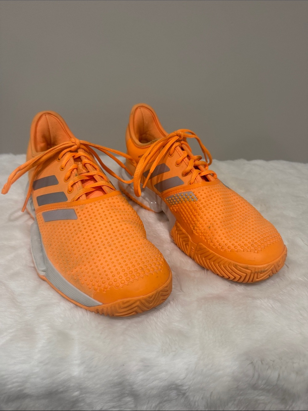 Women’s Orange Athletic Sneakers - Lace-Up